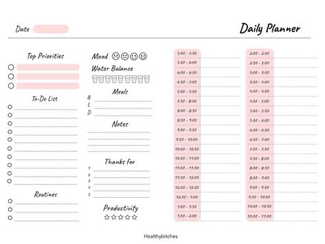 Free Printable Day Planner | Day planner template, Printable day planner, Study planner printable Kilonotes Template, Mood Planner, Template Study, Planer Organisation, Printable Day Planner, Day Planner Template, Planner Calendar Printables, Free Planner Templates, Daily Planner Printables Free