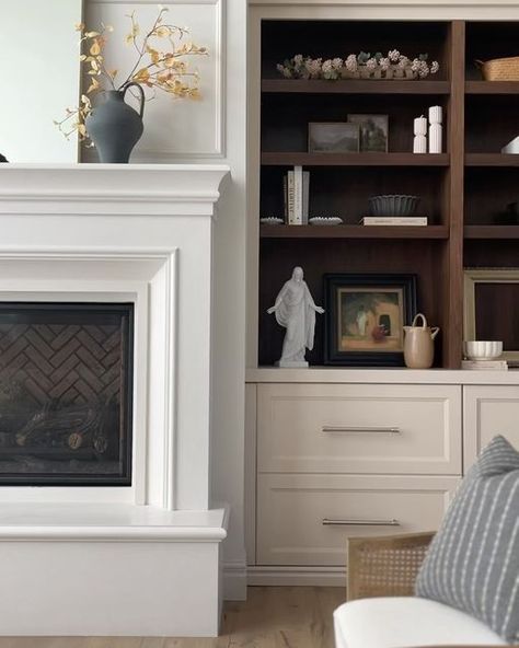 Stonebrook Home, Chairs In Front Of Fireplace, Spring Bathroom, Andrea Nelson, Pillows Cute, Cute Moose, Fake Birds, Basement Redo, Colorful Things