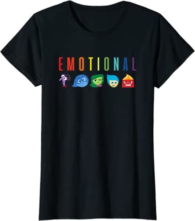 Amazon.com: Disney Pixar Inside Out Emotional Rainbow T-Shirt : Clothing, Shoes & Jewelry Pixar Matching Shirts, Inside Out Tshirt Ideas, Inside Out Shirt Ideas, Inside Out Poster Graphic Design, Up Shirts Pixar, Inside Out Merch, Little Mermaid Shirt, Pixar Inside Out, Mental Health T Shirts