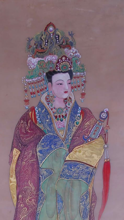 Empress Wu Zetian, Female Historical Figures, China Empress, Wu Zetian, The Empress Of China, Chinese Empress, Anchor Art, Chinese Watercolor, Empress Of China