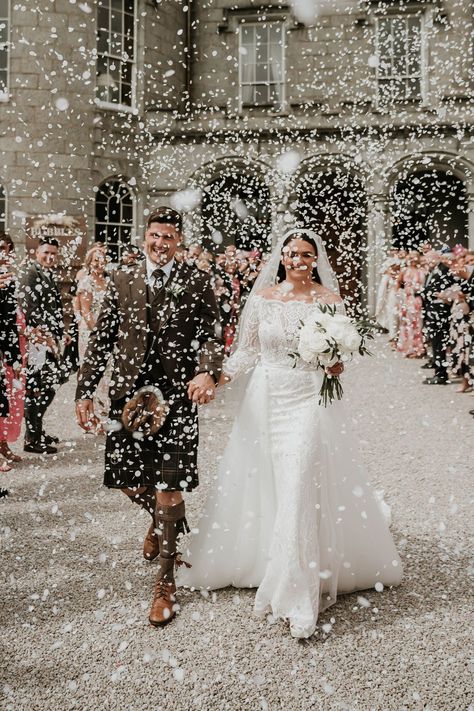 “It was like we were living in our own fairytale story,” bride Elle reflects. With its breathtaking architecture, stlyish marquee, and lush surroundings, Cluny Castle in Scotland provided the perfect canvas upon which their love story unfolded. Cluny Castle, Breathtaking Architecture, Castle Wedding Venue, Castles In Scotland, Marquee Wedding, Castle Wedding, Large Weddings, Elope Wedding, Picture Perfect