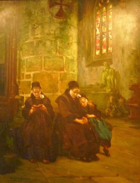 Jean-Hubert Gautier 1872-1930 " La Chapelle St Fiacre au Faouët " St Fiacre, Holy Mary, Liminal Spaces, Romance, Art