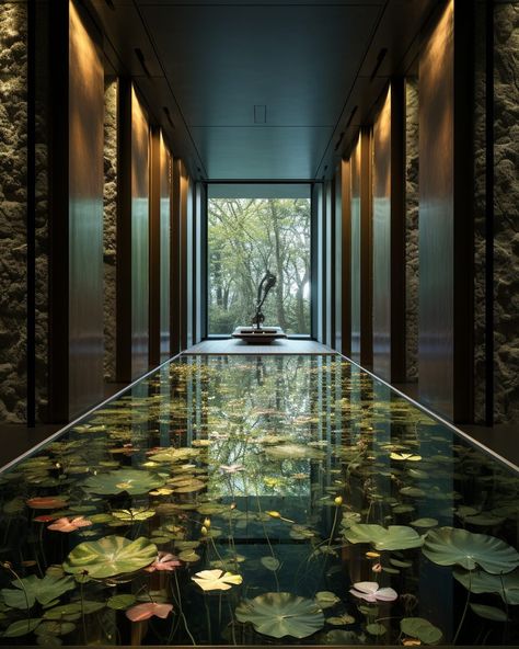 Underwater Forest, Organic Interior, Water Architecture, Home Hallway, Bg Design, Floor Display, Design Moda, Modern Beach House, Organic Architecture