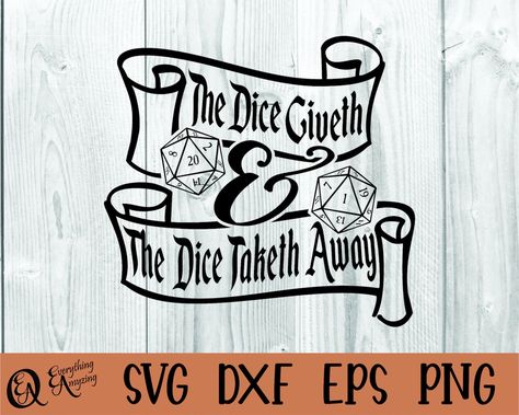 Dungeons And Dragons Svg, Dnd Svg, Dragon Quotes, Diy Cnc Router, Dice Bags, Outline Images, Dungeons And Dragons Art, Dragon Birthday, Laser Engraved Ideas