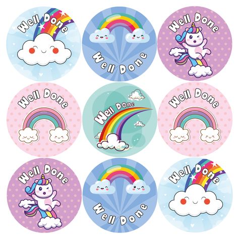 Reward your child with these colorful rainbow stickers! Great for potty training, good behavior, or just because. #rewardstickers #pottytraining . #Rainbow_Stickers_Free_Printable #Reward_Stickers_Printables #Reward_Stickers_For_Students #Unicorn_Stickers_Printable_Free Rainbow Stickers Free Printable, Reward Stickers Printables, Cute Stickers For Kids, Reward Stickers For Students, Unicorn Stickers Printable Free, Success Drawing, Stickers For Teachers, Sticker Images, Stickers School