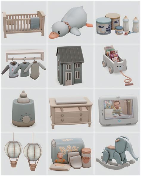 Sims 4 Pack, Sims 4 Aesthetic, Sims 4 Cc Furniture Living Rooms, Baby Nutrition, Mods Sims 4, 4 Aesthetic, Sims Baby, Book Cart, Mod Furniture