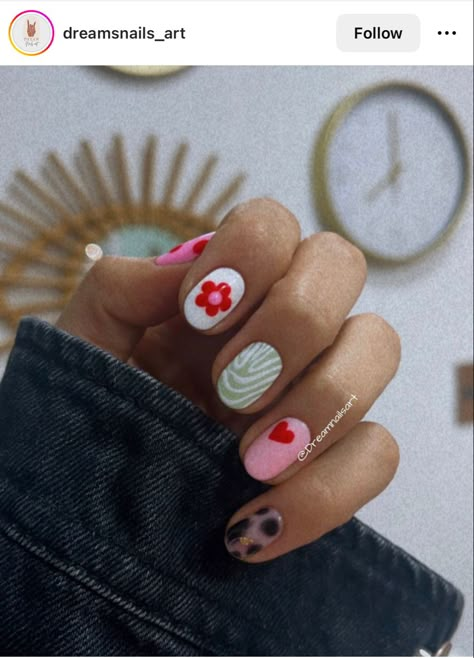 Nails Vibrant, Match Nails, Mix Match Nails, Trendy Nail Designs, Hello Nails, Nails Now, Grunge Nails, Modern Nails, Minimal Nails