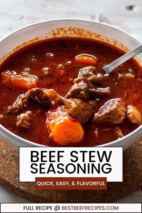 Diy Beef Stew Seasoning, Seasoning For Beef Stew, Beef Stew Seasoning Mix Recipe, Homemade Beef Stew Seasoning, Beef Stew Seasoning Recipe, Beef Stew Spices, Mccormick Beef Stew, Flavorful Beef Stew, Stew Seasoning