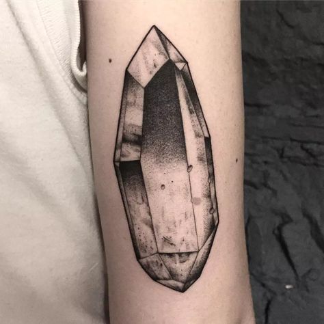 by Andreu Matallana Jewel Tattoos, Jewel Tattoo, Rock Tattoo, Crystal Tattoo, Gray Rock, Next Tattoo, Black And Grey Tattoos, Fashion Lookbook, Tattoos For Men