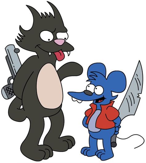 itchy and scratchy - Google Search Itchy And Scratchy, The Simpsons, A Mouse, Cartoon Character