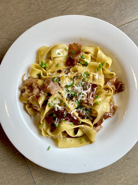 Proscuitto Pasta, Evan Funke, Bucatini Recipes, Tagliatelle Recipe, Summertime Recipes, Butter Pasta, Lemon Salt, Lemon Pasta, Nyt Cooking