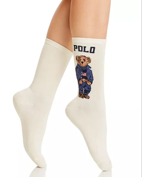 Polo Ralph Lauren Americana bear socks. Fall trends. Fall fashion. 2023 trends. Fall style. Polo Teddy Bear Socks, Ralph Lauren Teddy Bear Socks, Polo Ralph Lauren Socks, Ralph Lauren Bear Socks, Polo Bear Socks, Christmas Wishlist 2022, Ralph Lauren Americana, Polo Socks, Ralph Lauren Socks