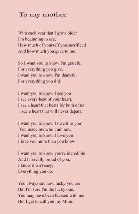 Speech For Mom From Daughter, Letter To My Boyfriends Mom, Mother’s Sacrifice Quotes, Thank You To My Mom, A Poem To My Mother, Sweet Things To Say To Your Mom, Happy Birthday Paragraph For Mom, Letters To Write To Your Mom, Notes For Mom From Daughter