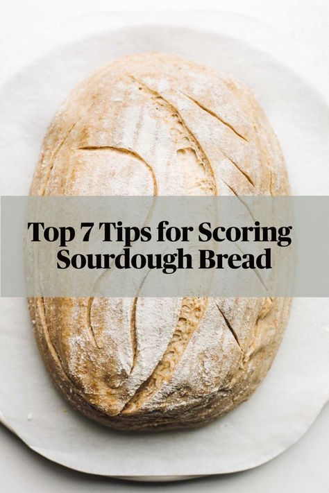 sourdough being scored Scoring Sourdough Bread, Sourdough Bread Healthy, Scoring Sourdough, Bread Scoring Patterns, Making Sourdough Bread, Bread Scoring, Bread Healthy, Sourdough Starter Discard Recipe, Homemade Sourdough Bread