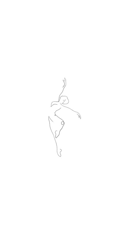 Check more at https://ideatatto.com/minimalistic/2073/ Small Dancer Tattoo Ideas, Minimalist Dance Tattoo, Dancer Tattoo Ideas, Dance Tattoos, Ballet Tattoo, Dancing Tattoo, Ballet Tattoos, Spring Tattoo, Ballerina Tattoo