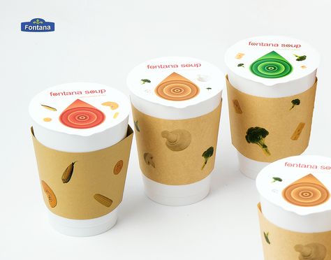 Soup Packaging Design, Eco Branding, Soup Packaging, Food Delivery Packaging, Instant Food, Delivery Packaging, Eco Packaging, Soup Kitchen, Instant Recipes