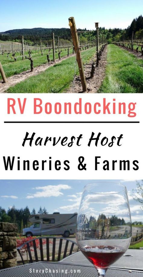 Harvest Host, Rv Boondocking, Oregon Trip, Need Wine, Camping Sites, Camping Destinations, Travel Van, Free Camping, Oregon Travel