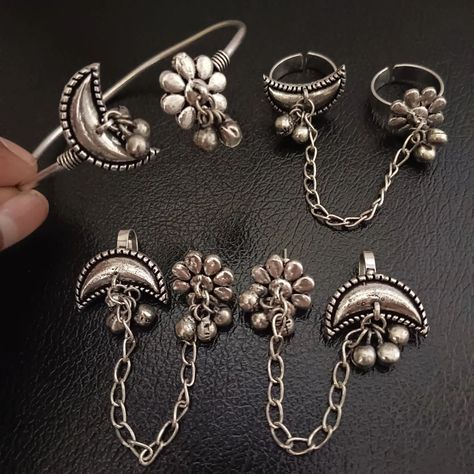 German silver ghungroo combo 599/- only free ship all over India Bracelet , earrings and ring To reach us kindly DM @mysticjoules.in or whatsapp at 8076126665, 9910020075 #imitationjewellery #fashionjewellery #oxidisedsilver #oxidisedjhumkas #oxidisedjewellery #trending #reels #trendyjewellery #trendingreels #reelsinstagram #delhi #reelitfeelit #instagood #indianjewellery #indowestern #india #ghungroojewellery #ghungrooearrings #shopnow #silveralike #silveralikeearrings #shoponline #women... Trending Reels, Oxidised Jewellery, German Silver, Indian Jewellery, Fashion Jewelry, Shop Now, India, Bracelet, Ring