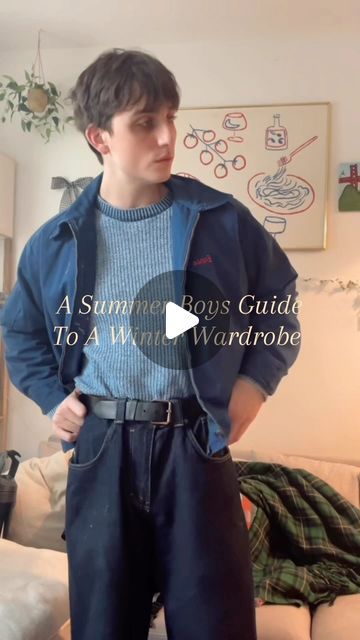 Thomas Tapy on Instagram: "As a man that thrives in the summer, here are a few simple and easily made outfits to add to your winter wardrobe." Blue Button Up Outfit, Thomas Tapy, How To Layer Clothes, Rainy Day Outfit Men, Winter Outfits Men Streetwear, Mens Fashion Aesthetic, Made Outfits, Layer Clothes, Outfits Men Streetwear