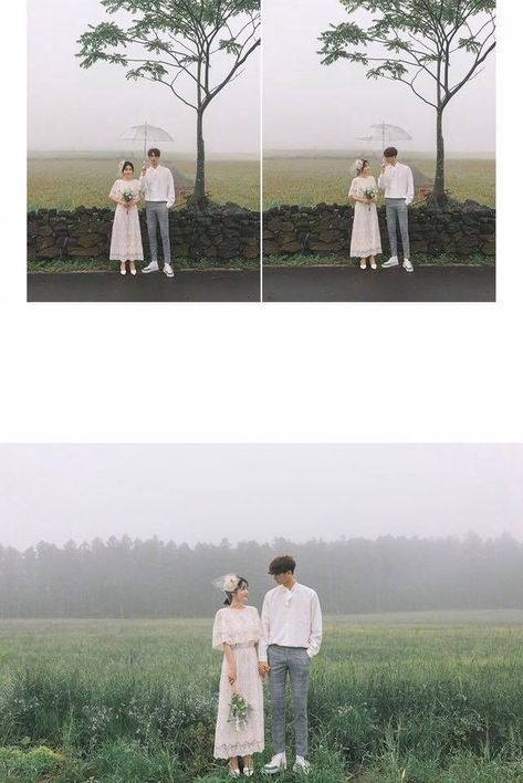 Aesthetic Prewedding Ideas, Simple Pre Wedding Shoot Ideas, Prewed Ala Korea, Simple Prewedding Photoshoot, Simple Prenup Photoshoot Ideas, Pre Wedding Poses Unique, Korean Prewedding Photography, Korean Prewedding, Prenup Photos Ideas