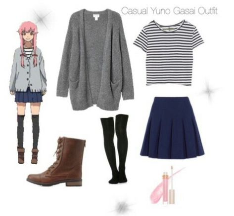 Casual cosplay of Yuno Gasai (from Future Diary/Mirai Nikki anime series)-- character inspired outfit Gasai Yuno, Outfit Anime, Easy Cosplay, Closet Cosplay, Everyday Cosplay, Yuno Gasai, Character Inspired Outfits, Disney Bound Outfits, Fandom Fashion