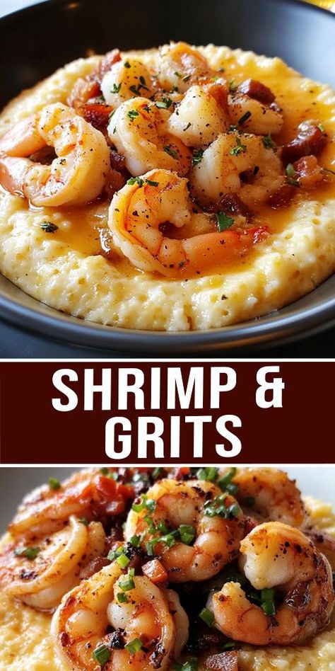 Craving a taste of Southern comfort? Try this classic Shrimp and Grits recipe that combines creamy, buttery grits with tender, spicy shrimp! 🍤🌽 Perfect for weeknight dinners or impressing guests, this dish delivers bold flavors and satisfying textures. 🌿🍽️ Get the full recipe now and bring a taste of the South to your kitchen! Tap to save and cook tonight! 👇 #ShrimpAndGrits #SouthernRecipes #ComfortFood #EasyDinners #SeafoodLovers Shrimp And Grits Recipe Easy, Cheesy Shrimp And Grits, New Food Ideas, Appetizers Seafood, Shrimp N Grits Recipe, Pizza Appetizers, Grits Recipe, Crockpot Dinners, Shrimp And Grits