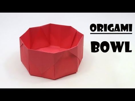 Origami Bowl, Paper Bowl, Chip Bowl, Tiny Bowls, Paper Dogs, Diy Bowl, Gift Containers, Paper Origami, Paper Bowls