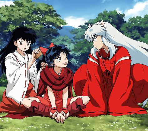 • on X Inuyasha Funny, Inuyasha Love, Inuyasha Fan Art, Kagome And Inuyasha, Kagome Higurashi, Komi San, Love Backgrounds, Old Anime, Anime Poses Reference