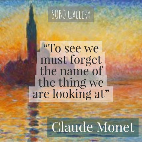 [𝑺𝒂𝒗𝒆 & 𝑭𝒐𝒍𝒍𝒐𝒘]~♡´･ᴗ･`♡ Claude Monet Quotes Life, Monet Quote Art, Impressionism Quotes, Claude Monet Tattoo, Painter Quotes, Collage Application, Aesthetic Art Quotes, Monet Quote, Claude Monet Quotes