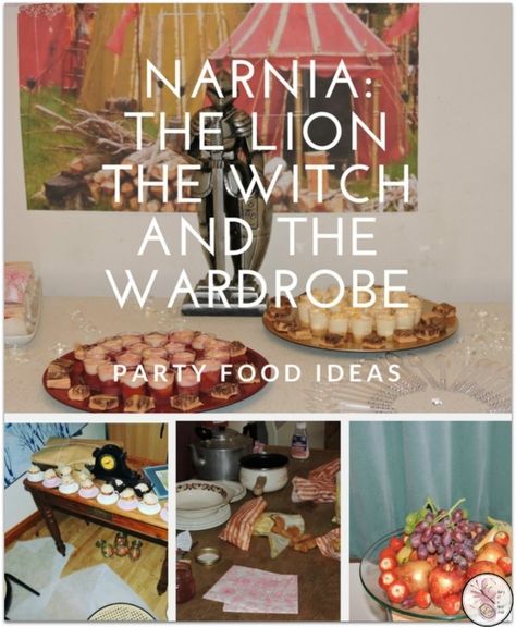 The Lion The Witch And The Wardrobe Birthday Party, Chronicles Of Narnia Food Ideas, The Lion The Witch And The Wardrobe Party Food, Lion Witch And Wardrobe Party Ideas, The Lion The Witch And The Wardrobe Diy, Narnia Food Recipes, Narnia Themed Snacks, Narnia Snacks, Chronicles Of Narnia Food