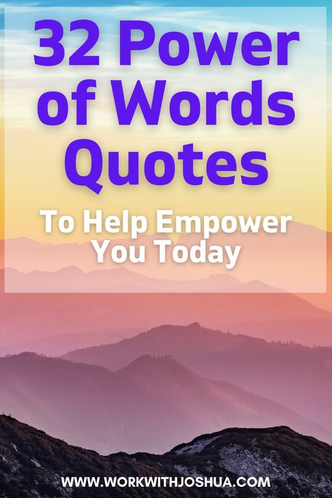 Individual words have immense power, especially when strung together. Allow these quotes to inspire your creative soul. #powerofwords #englishpowerwords One Word Quotes Powerful, Power Of Words Quotes, Be Careful With Your Words, Careful With Your Words, Short Powerful Quotes, Quotes From Successful People, Never Give Up Quotes, 2024 Quotes, Words Have Power