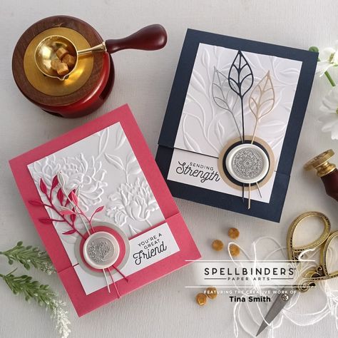 Spellbinders Sealed, Paper Snowflake Designs, Wax Seals Diy, Embossing Paper, Stamp Ideas, Spellbinders Cards, Card Crafts, Scrapbooking Photo, Elegant Cards