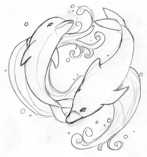 Art Drawings Tattoo, Drawings Tattoo Ideas, Dolphin Tattoos, Dolphin Drawing, Dolphin Tattoo, Cool Ear Tattoos, Cool Animal Tattoos, Dolphins Tattoo, Dolphin Coloring Pages