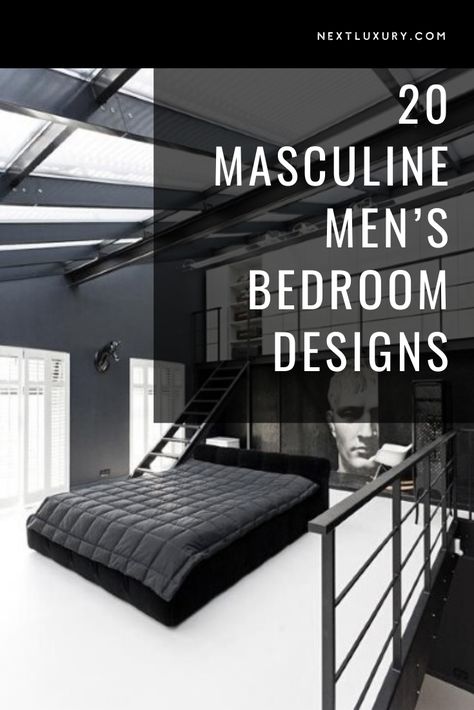 Mens Bedroom White Walls, Mens Bedroom Wall Decor, Modern Bedroom Design For Men, Bare Bedroom, Young Men Bedroom, Male Bedrooms, Young Man Bedroom, Man Bedroom Ideas, Men's Bedroom Design