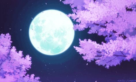 Falling Gif, Anime Moon, Gif Background, Random Gif, Sakura Tree, Aesthetic Gif, Facebook Cover Photos, Flower Images, Scenery Wallpaper