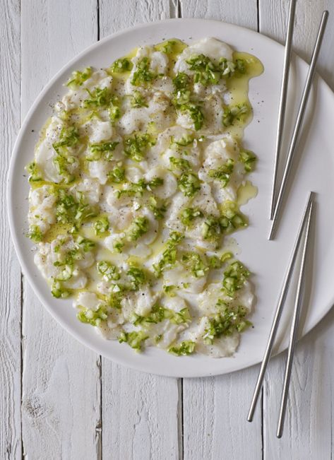 Fish Carpaccio, Carpaccio Recipe, New Zealand Food, Winter Dishes, Good Pie, Italian Appetizers, Small Food Processor, Artisan Food, White Fish