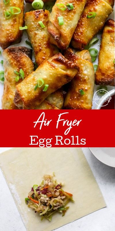 Air Fryer Egg Rolls, Chinese Food Recipes, Chicken Egg Rolls, Air Fried Food, Air Fryer Oven Recipes, Airfryer Recipes, Air Fry Recipes, Egg Roll Recipes, Air Fryer Dinner Recipes