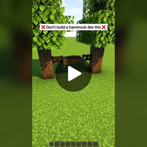 Better Hammock in Minecraft! #minecraft #buildhacks #fyp | hammock | TikTok Hammock Minecraft, Minecraft Hammock, Justine Skye, Hammock, Minecraft, The Creator, Quick Saves