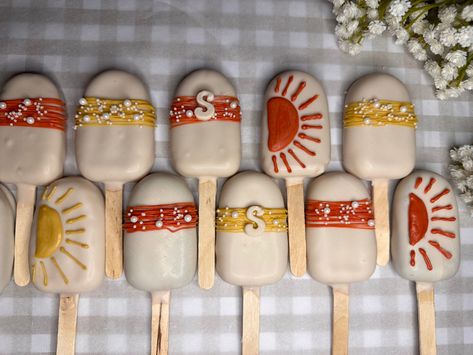 Here Comes The Sun Food Ideas, Here Comes The Sun Dessert Table, Sun Theme Desserts, Here Comes The Son Dessert Table, Here Comes The Son Cake Pops, Here Comes The Son Cupcakes, Here Comes The Son Desserts, Here Comes The Sun Cake Pops, Sun Dessert Table