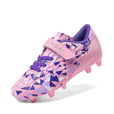 DREAM PAIRS Boys Girls Soccer Cleats Kids Football Shoes Toddler/Little Kid/Big Kid Girls Soccer Cleats, Kids Soccer Cleats, Grass Fields, Soccer Boots, Soccer Socks, Girls Soccer, Kids Soccer, Soccer Boys, Football Shoes