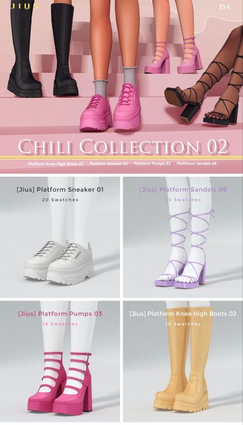 Sims 4 Cc Maxis Match Platform Shoes, Sims 4shoes Cc, Maxis Match Shoes Sims 4 Cc, Sims 4 Shoe Collection, Cute Sims 4 Cc Shoes, Sims 4 Mm Cc Shoes, Sims 4 Cc Free Shoes, Jius Sims 4 Shoes, Sims 4 Cc Shoes Jius