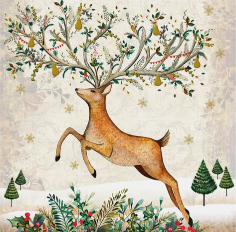 Christmas Stag Classic Christmas Card, Elegant Christmas Cards, Classic Christmas Cards, Boxed Holiday Cards, Xmas Wrapping Paper, Charity Christmas Cards, Boxed Christmas Cards, Seasons Art, A Deer