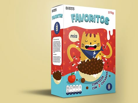 Favoritos Cereal Box Illustration Cereal Box Illustration, Box Concept Art, Cereals Packaging Design, Chocolate Packing, Cereal Packaging, Popcorn Packaging, Full Illustration, Box Illustration, Portugal Algarve