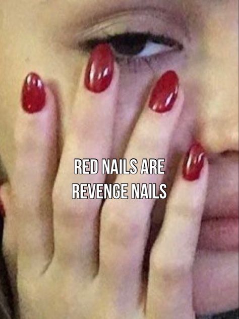 Revenge Nails, Note To Self Quotes, Self Quotes, Nails Inspo, Note To Self, Red Nails, Revenge, Nail Inspo, Nails