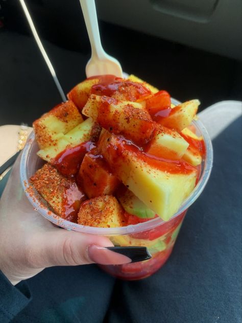 Mexican Fruit Bowl, Fruit Chamoy, Chamoy Fruit Cups, Fruit Cup With Tajin, Fruit With Tajin, Tajin And Fruit, Tajin On Fruit, Chamoy And Tajin Fruit, Chamoy Fruit