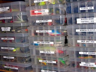 Getting Organized! Best Label Maker, Fishing Tackle Organization, Fishing Gear Organization, Boat Organization, Fishing Organization, Fly Tying Desk, Ocd Organization, Drop Shot Rig, Fishing Storage