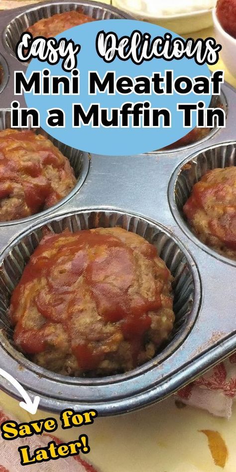 Hey there! Today, I have a delicious recipe to share with you that I absolutely love: Mini Meatloaf in a Muffin Tin. Not only are these mini meatloaves incredibly tasty, but they are also super convenient to make. So, let’s get started with this easy step-by-step guide! Muffin Pan Meatloaf Recipes Easy, Mini Meatloaf With Stove Top Stuffing, Easy Mini Meatloaf Muffins, Meatloaf Cups Muffin Tins, Meatloaf With Cheese Inside, Muffin Tin Meatloaf Recipes, Muffin Pan Meatloaf, Easy Mini Meatloaf Recipe, Muffin Tin Meatloaf