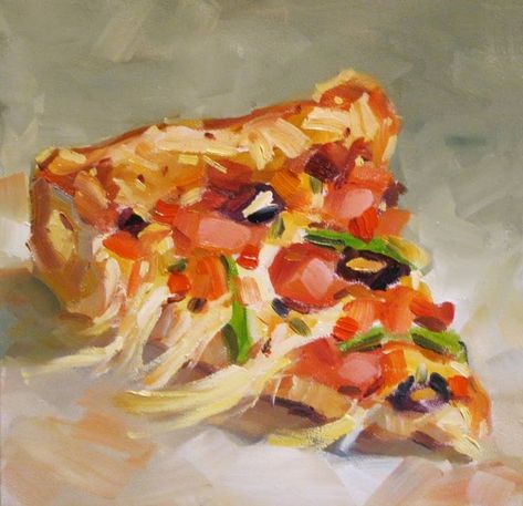 Oil Painting Videos, Tom Brown, Pizza Art, Oil Painting Inspiration, Oil Painting Techniques, Food Painting, Oil Painting Texture, Oil Painting Flowers, Painting Lessons