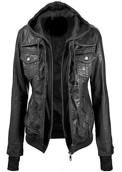 c5cc17e395d3049b03e0f1ccebb02b4ddesc45049001ri Womens Leather Jacket, Vetements Shoes, Punk Accessories, Hooded Faux, Faux Leather Jacket, Black Leather Jacket, Leather Jackets Women, Faux Leather Jackets, Lambskin Leather