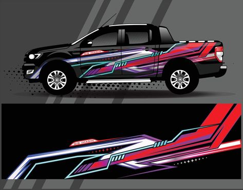 Graphic abstract stripe racing background kit designs for wrap vehicle race car rally adventure Bike Stickers Design, Bike Stickers Design Ideas, Stickers Design Ideas, Bus Livery, Racing Background, Jdm Japan, Ball Painting, Car Livery, Car Rally